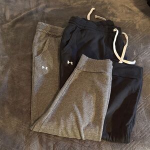 Under Armour Women's Black and Gray Joggers
